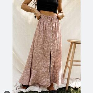 Bohme - Mesa Floral Maxi Skirt - Small